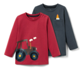 2 Kleinkind-Langarmshirts