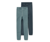 2 Kleinkinder-Strickleggings, uni