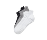 3 Paar Unisex-Profi-Laufsocken, schwarz, weiß, grau