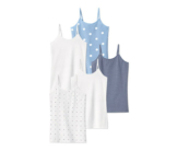 5 Mädchen-Unterhemden