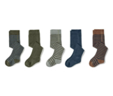 5 Paar Strumpfhosen, gestreift