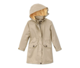Allwetter-Trenchcoat mit recyceltem Material, beige