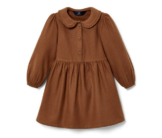 Kleinkind Webkleid, cognac