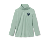 Langarm-Reitfunktionsshirt aus recyceltem Material, salbei