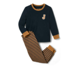 Pyjama, blau-braun