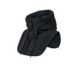 Wattierte Kapuze mit Stehkragen