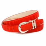 Anthoni Crown Ledergürtel 2 cm Gürtel aus innovativem Leder in 3D-Optik