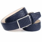 Anthoni Crown Ledergürtel Flecht-Optik, Ledergürtel, Leicht bombiert