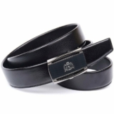 Anthoni Crown Ledergürtel mit Hartglas-Schließe, Individuell kürzbar-Gürtel nach Maß