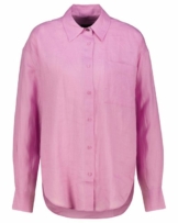 BOSS Klassische Bluse Damen Hemdbluse BOSTIK aus Ramie (1-tlg)