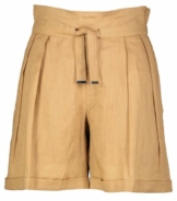 BOSS Shorts Damen Paperbag-Shorts TURRINA aus Ramie (1-tlg)