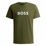 BOSS T-Shirt T-Shirt RN mit großem Markenprint auf der Brust