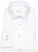 Eterna Businesshemd Comfort Fit bügelfrei Kentkragen Kontrastknöpfe