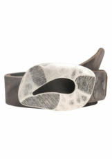 RETTUNGSRING by showroom 019° Ledergürtel mit austauschbarer Koppelschließe in antiker Optik