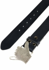 RETTUNGSRING by showroom 019° Ledergürtel mit austauschbarer Schließe »Hang Loose Silber«