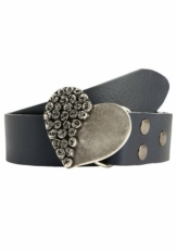 RETTUNGSRING by showroom 019° Ledergürtel mit austauschbarer Schließe »Rosenherz Halb«