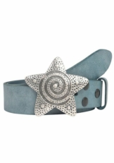 RETTUNGSRING by showroom 019° Ledergürtel mit austauschbarer Schließe »Seestern Silber«