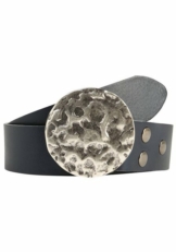 RETTUNGSRING by showroom 019° Ledergürtel mit austauschbarer Schließe »Vollmond Silber«