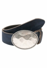 RETTUNGSRING by showroom 019° Ledergürtel mit Koppelschließe im Vintage-Look