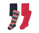 2 Kleinkind-Thermostrumpfhosen, Ringel