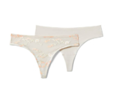 2 Magic-Cut-Braziltangas, cremefarben