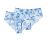 2 Mini-Slips mit Batik-Print