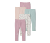 5 Jersey-Leggings, rosa, violett, Print