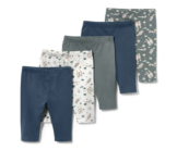 5 Kinder-3/4-Leggings, Otter