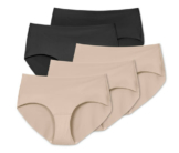 5 Magic-Cut-Pantys, beige und schwarz
