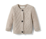 Baby-Grobstrickjacke mit RWS-Wolle