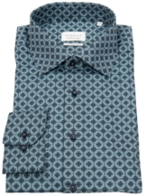 Eterna Langarmhemd Modern Fit leicht tailliert bügelfrei Kentkragen