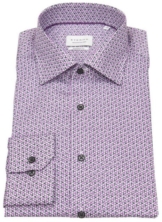 Eterna Langarmhemd Modern Fit leicht tailliert bügelfrei Kentkragen