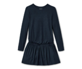 Jersey-Rippkleid, dunkelblau