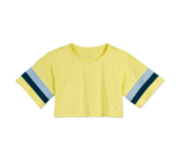 Kinder-Cropped-Funktionsshirt mit recyceltem Material