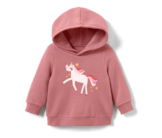 Kinder-Sweatshirt mit Wendepailletten, Einhorn oder Print (Gr. 86/92)