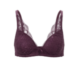 Softschalen-BH, aubergine