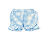 Vichy-Karo-Webshorts aus Bio-Baumwolle