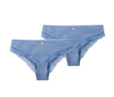 2 Brazil-Slips, kornblumenblau