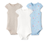 3 Bodys aus Bio-Baumwolle