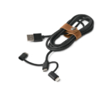 3-in-1-Ladekabel, anthrazit