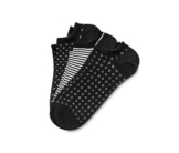 3 Paar Sneakersocken, schwarz-weiß