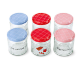 6 Gläser mit Schraubverschluss