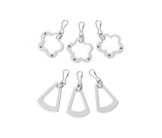 6 Reißverschlussanhänger