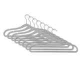 8 extraschmale Kleiderbügel, grau