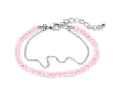 Armband mit facettierten Glassteinen