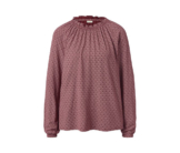 Bedrucktes Blusenshirt, dunkelrot