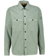 BOSS Langarmhemd Herren Overshirt-Hemd LOCKY Oversized Fit (1-tlg)