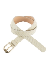 BOSS Ledergürtel Anna-Bmono-Sd-G_Sz30 mit Logoprägung auf der Schnalle