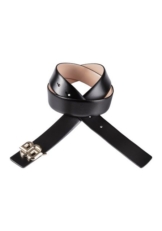 BOSS Ledergürtel B_Icon-G_Sr30_pp mit goldfarbener Metallschließe