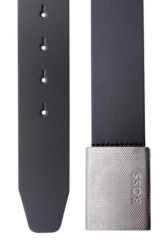 BOSS Ledergürtel Leder Schwarz Jep